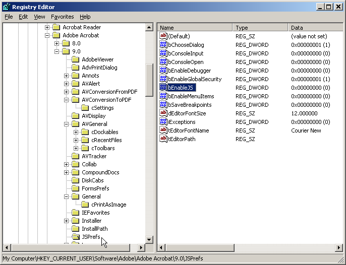 Prevent the latest exploit in Adobe Acrobat, Disable JavaScript