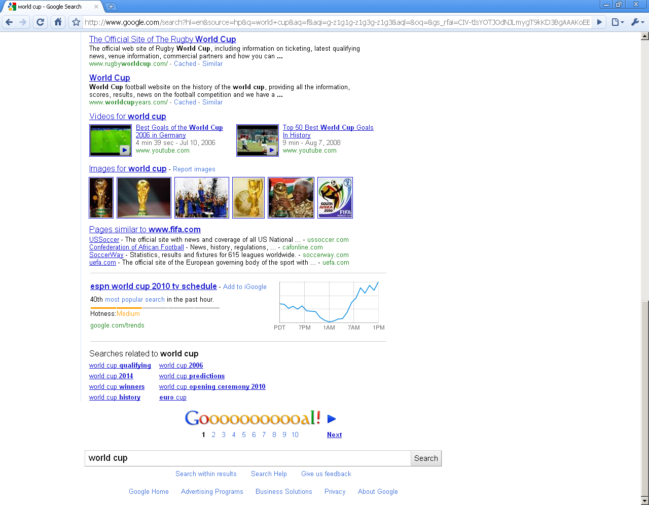 Google Gets Into the Spirit of the World Cup