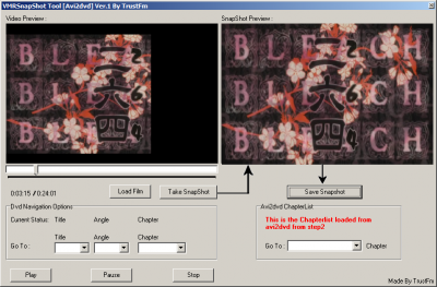 snapshots 400x263 Avi2Dvd and DVD Flick   Converting Videos (.avi) to DVDs