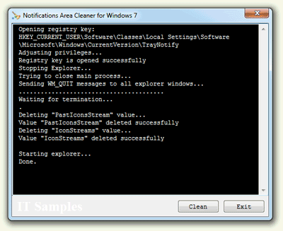 Fix blank icons in the notification area on Windows 7 notification area cleaner Fix blank icons in the notification area on Windows 7
