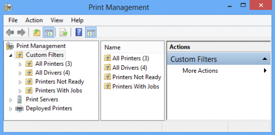 How to View Remote Printers in Windows 8 printmgmt 1 550x271 How to View Remote Printers in Windows 8