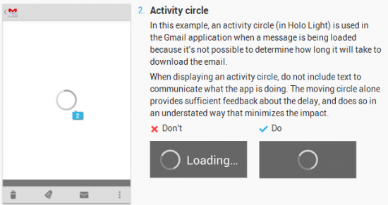 android loading 550x291 How our minimalist, icon based tech is making itself harder to use and support