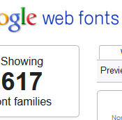 google web fonts