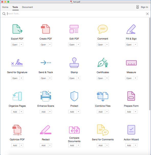 Adobe Acrobat Pro screenshot